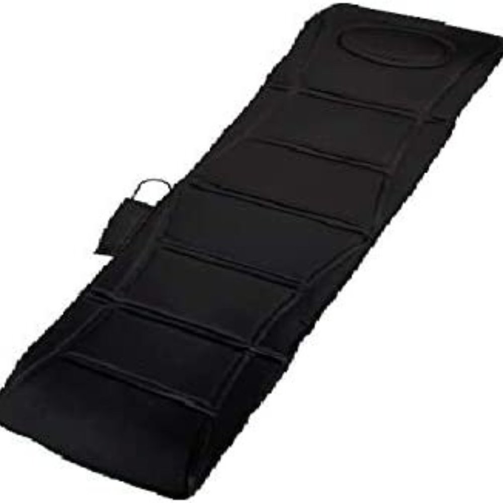 New in Box Tony Little DeStress 10-Motor Massage Mat with Heat - Black